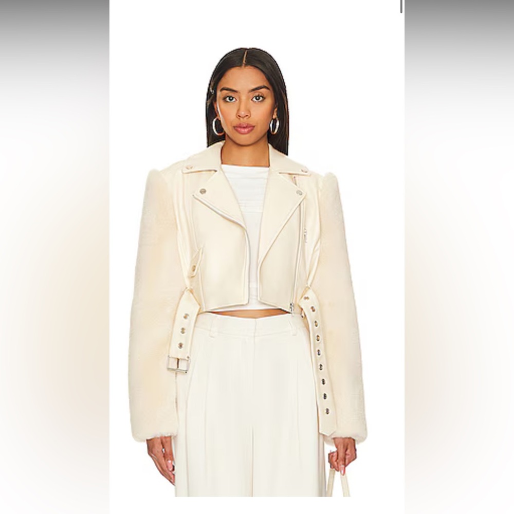 Florencia Moto Jacket in Sand Beige CAMILA COELHO